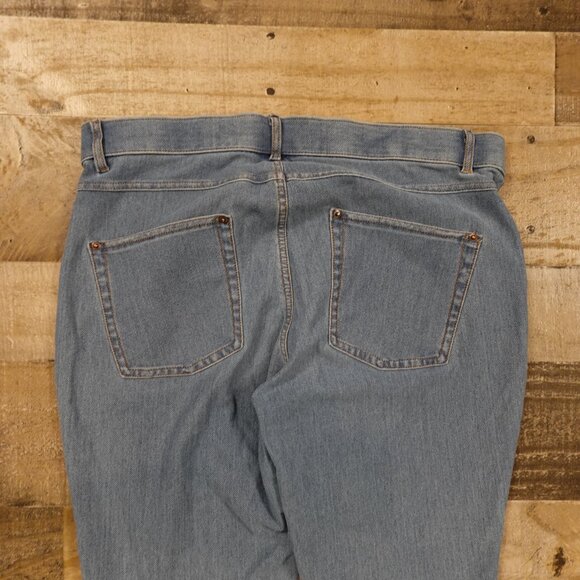 Hue Essential Denim Leggings Women's Large Blue stretchy Mid Rise - Picture 11 of 11
